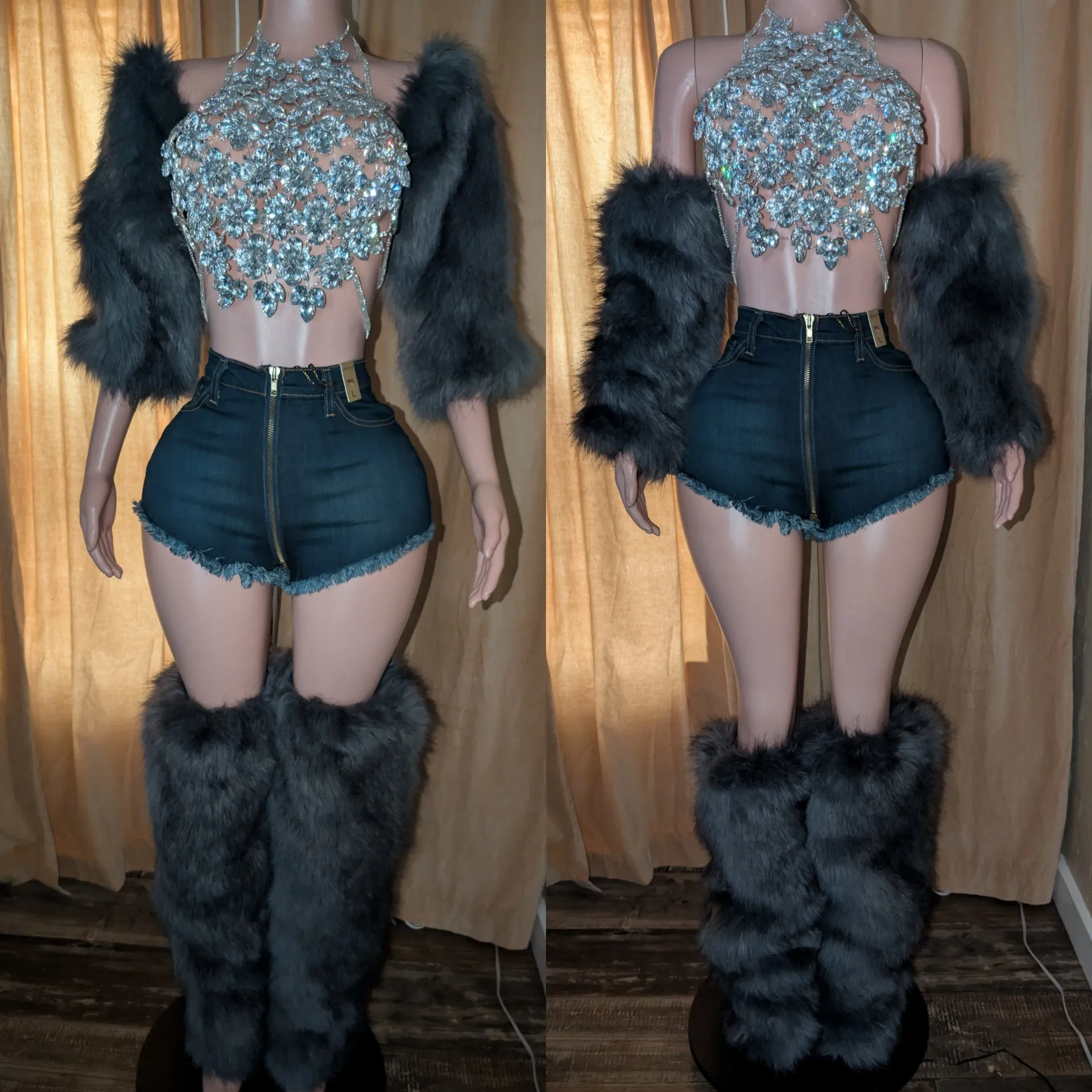 Faux Fur Leg Warmers 3 Boot Cover