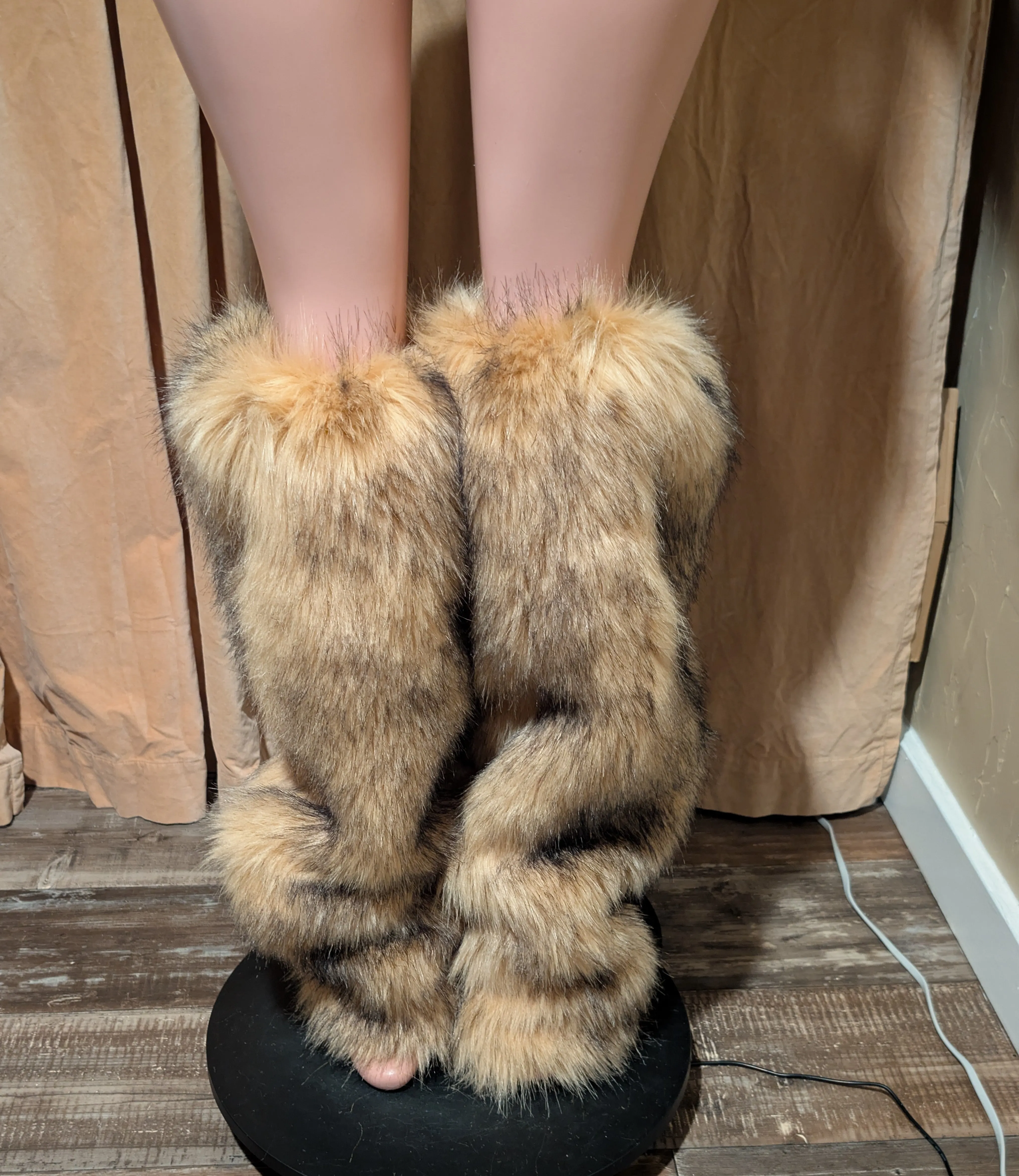 Faux Fur Leg Warmers 3 Boot Cover