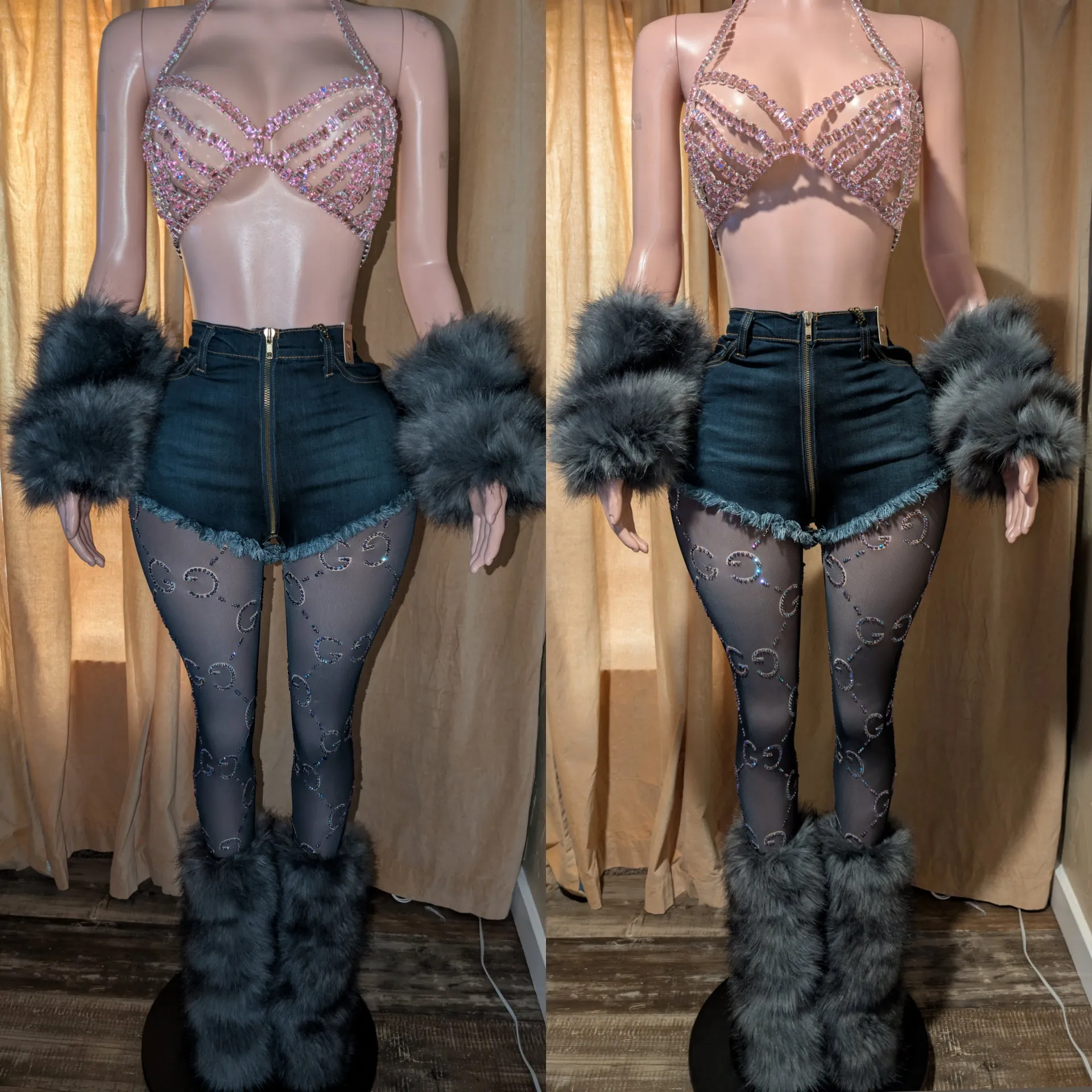 Faux Fur Leg Warmers 3 Boot Cover