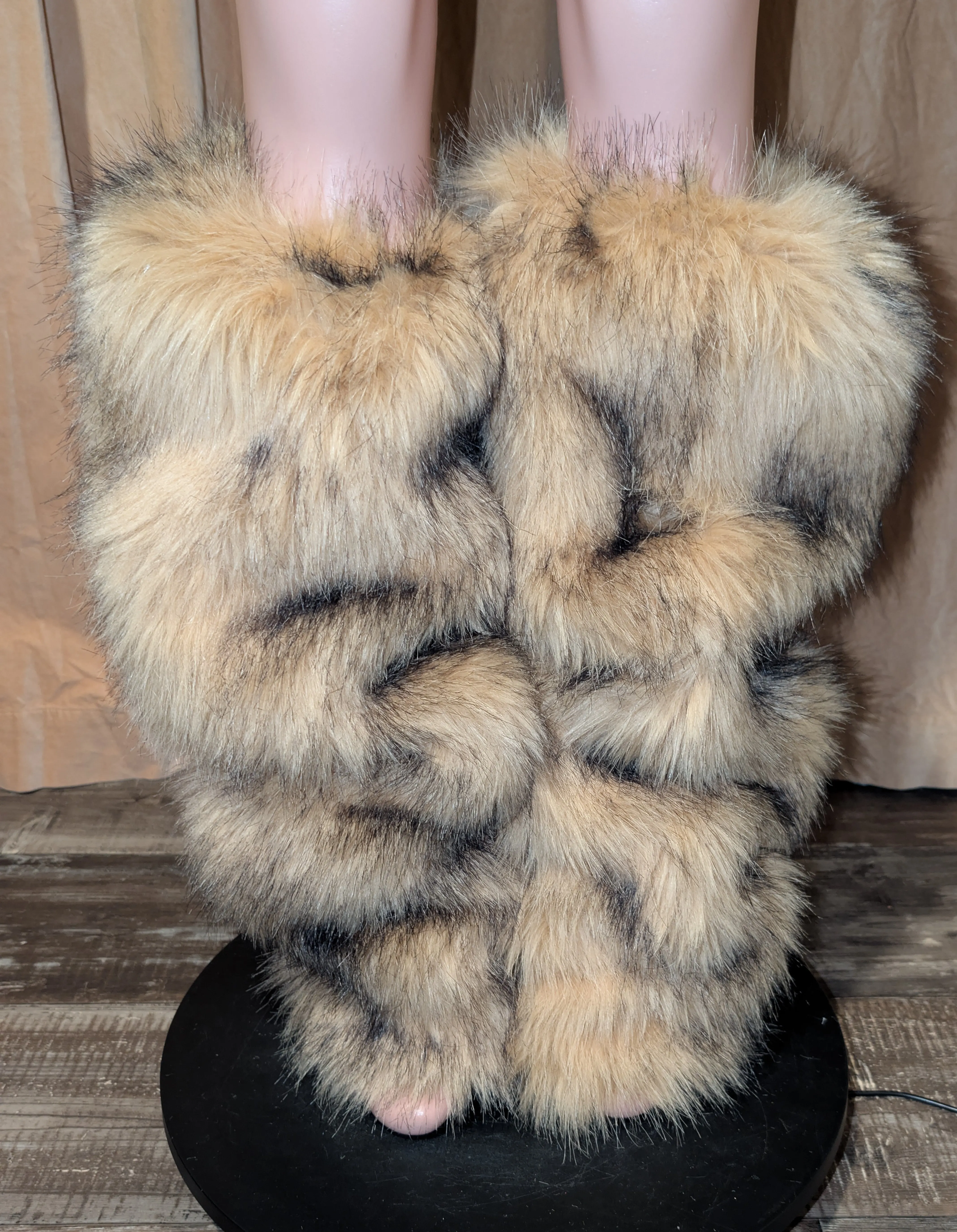 Faux Fur Leg Warmers 3 Boot Cover