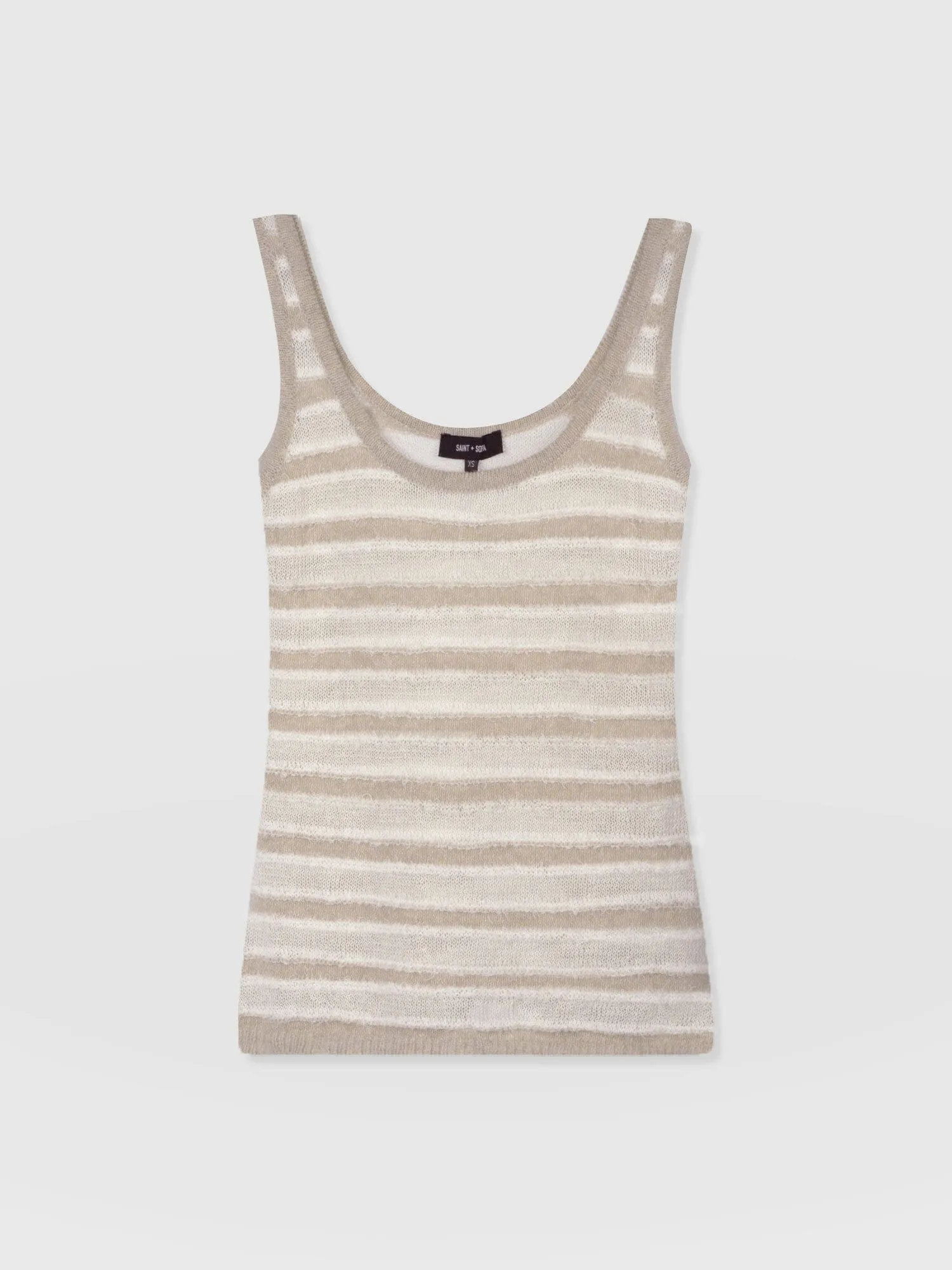 Fearne Knit Cami - Cream Stripe