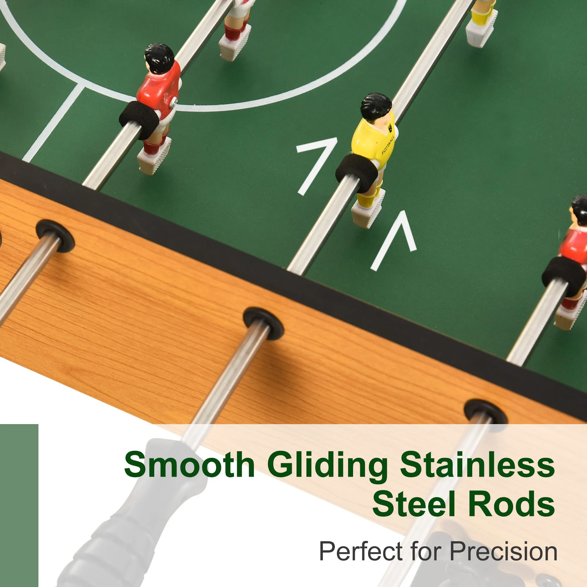 Folding Football Gaming Table Mini Foosball Soccer Table for Family Fun Indoor Play Sports