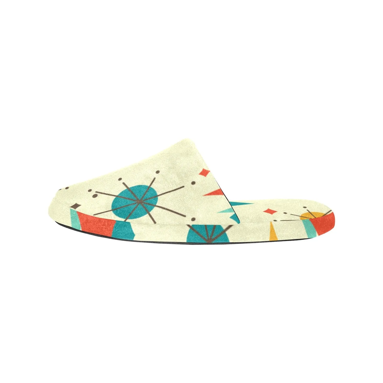 Franciscan 50's Pattern Cozy Comfy Reto Slippers