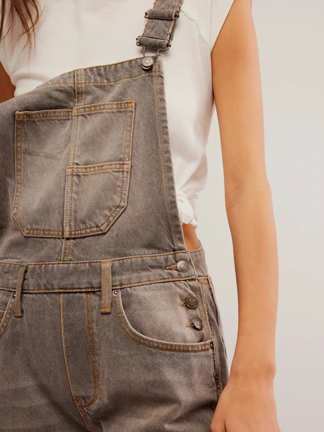 FREE PEOPLE - Good Luck Barrel Overalls