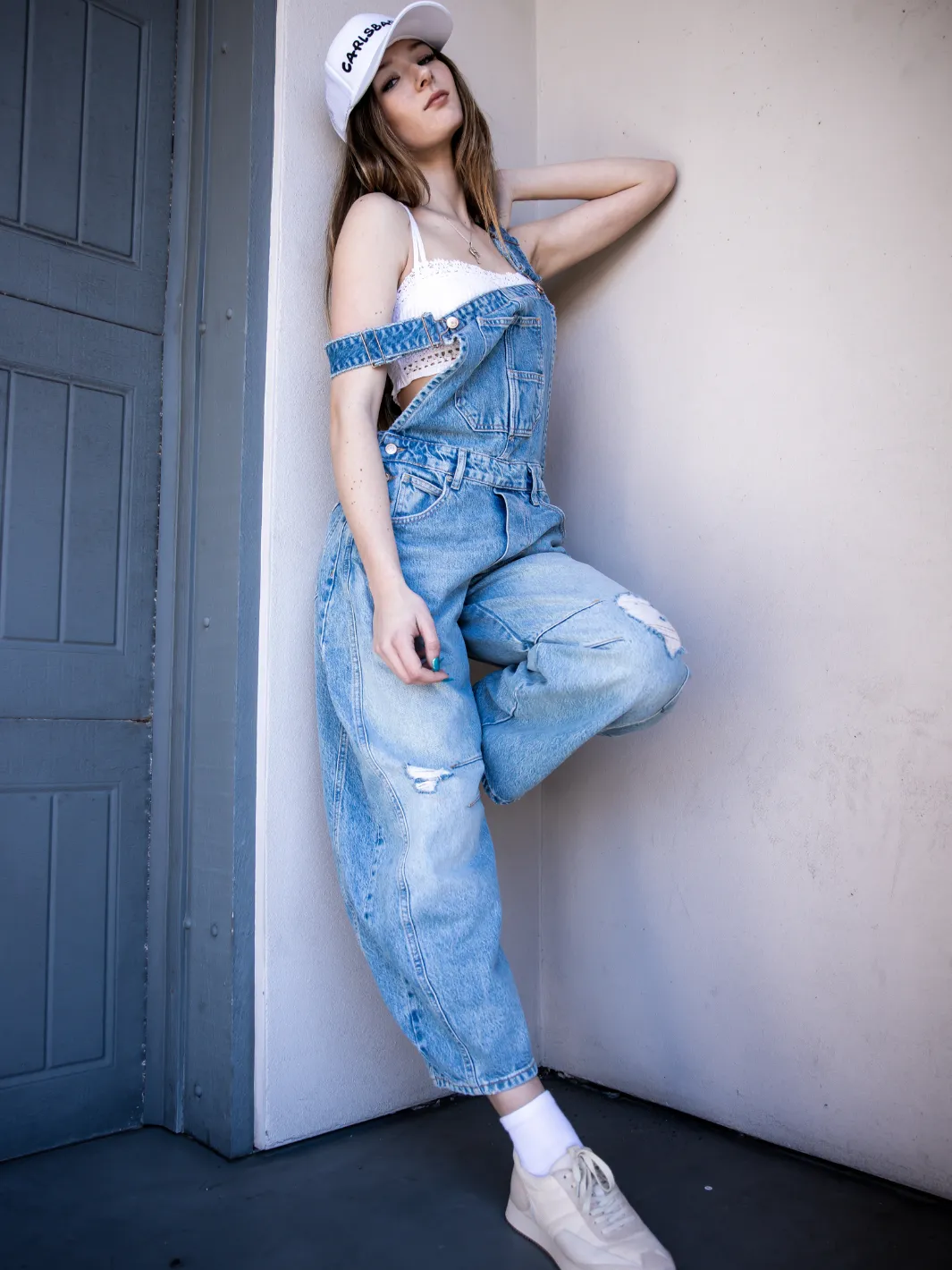 FREE PEOPLE - Good Luck Barrel Overalls