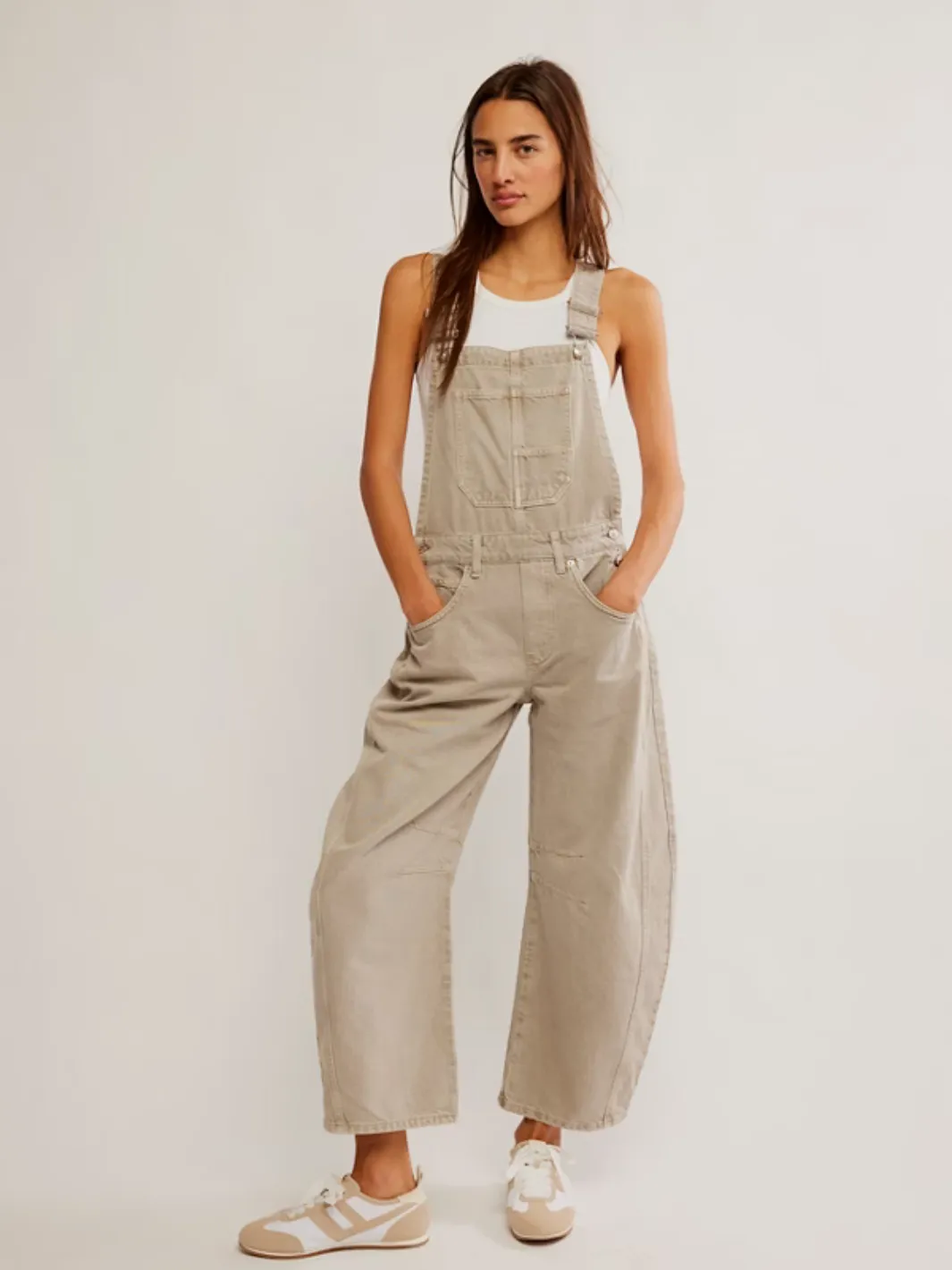FREE PEOPLE - Good Luck Barrel Overalls