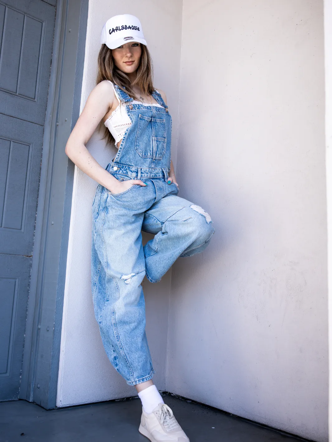 FREE PEOPLE - Good Luck Barrel Overalls