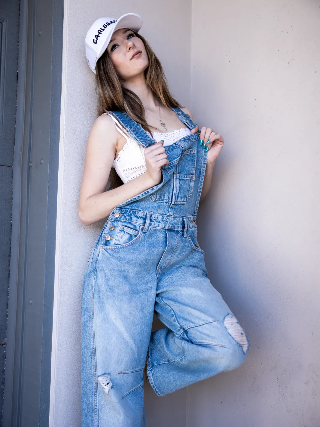 FREE PEOPLE - Good Luck Barrel Overalls