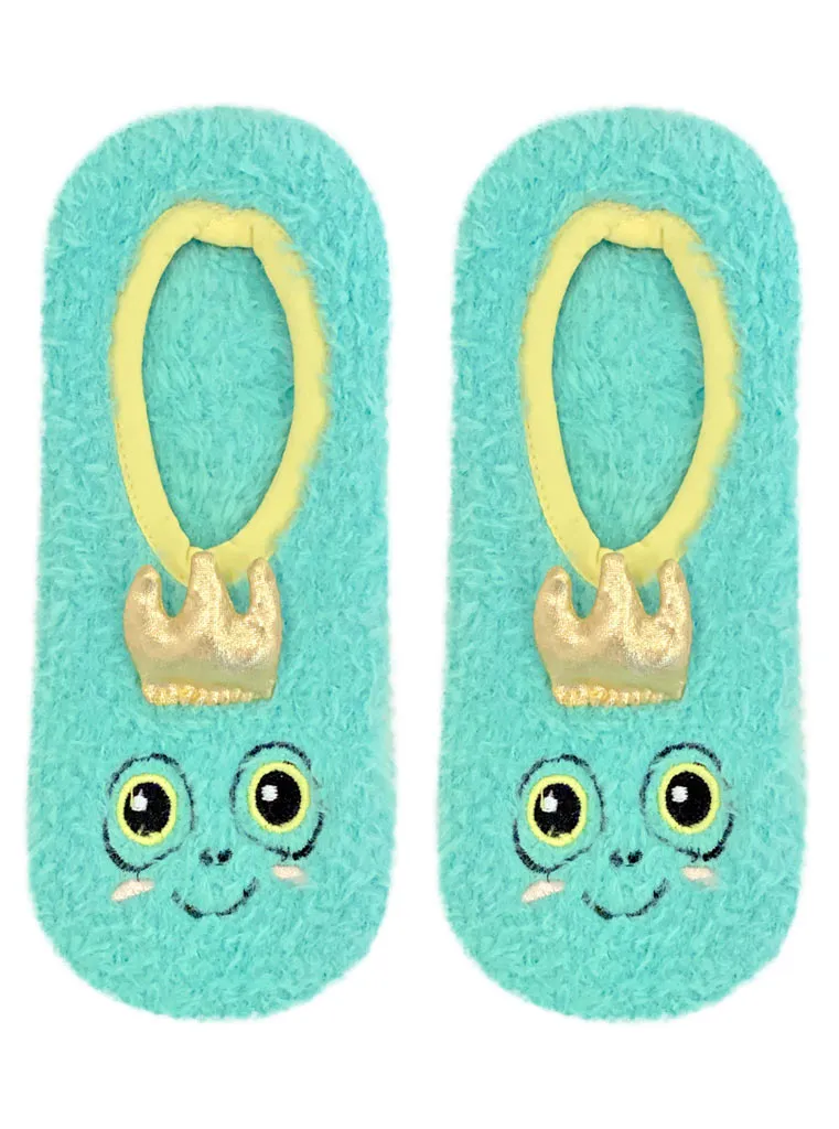 Fuzzy Frog Slipper Socks