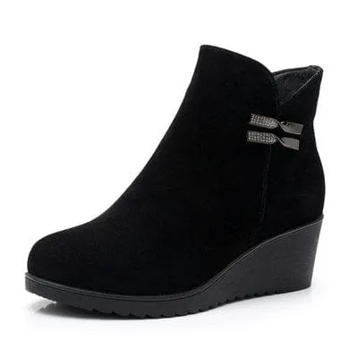 Genuine Leather Warm Winter Women Boots