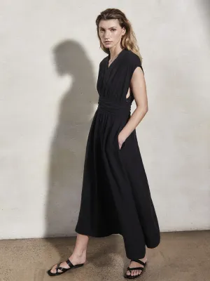 GEORGIA - Caviar Linen Dress