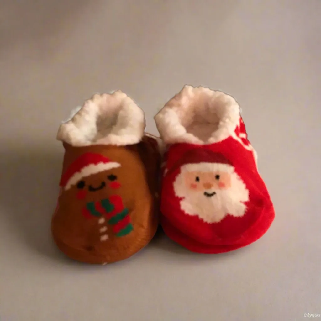 Ginger Bread/ Snowman Booties