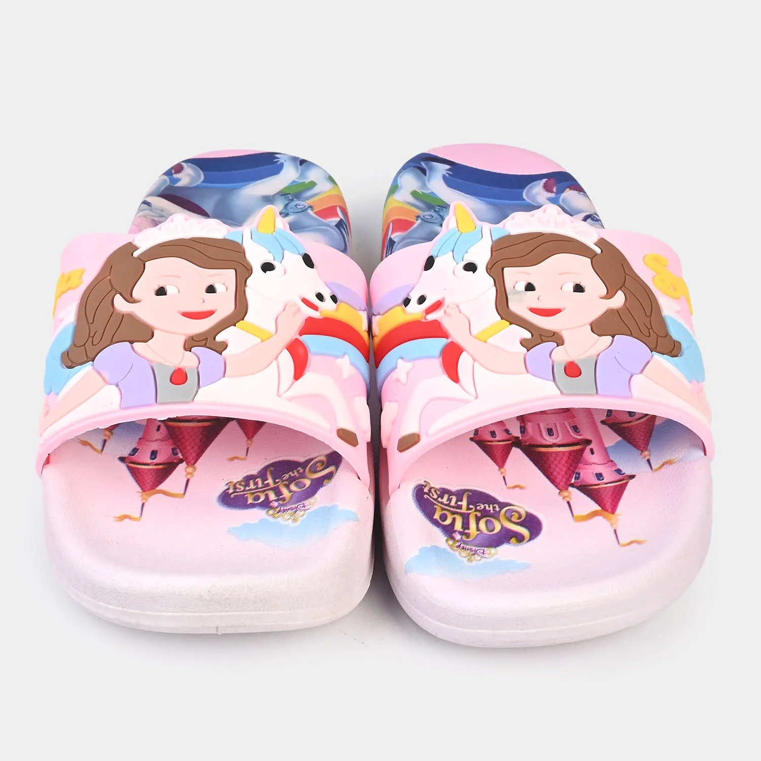 Girls Rubber Slipper 2208-85-Pink