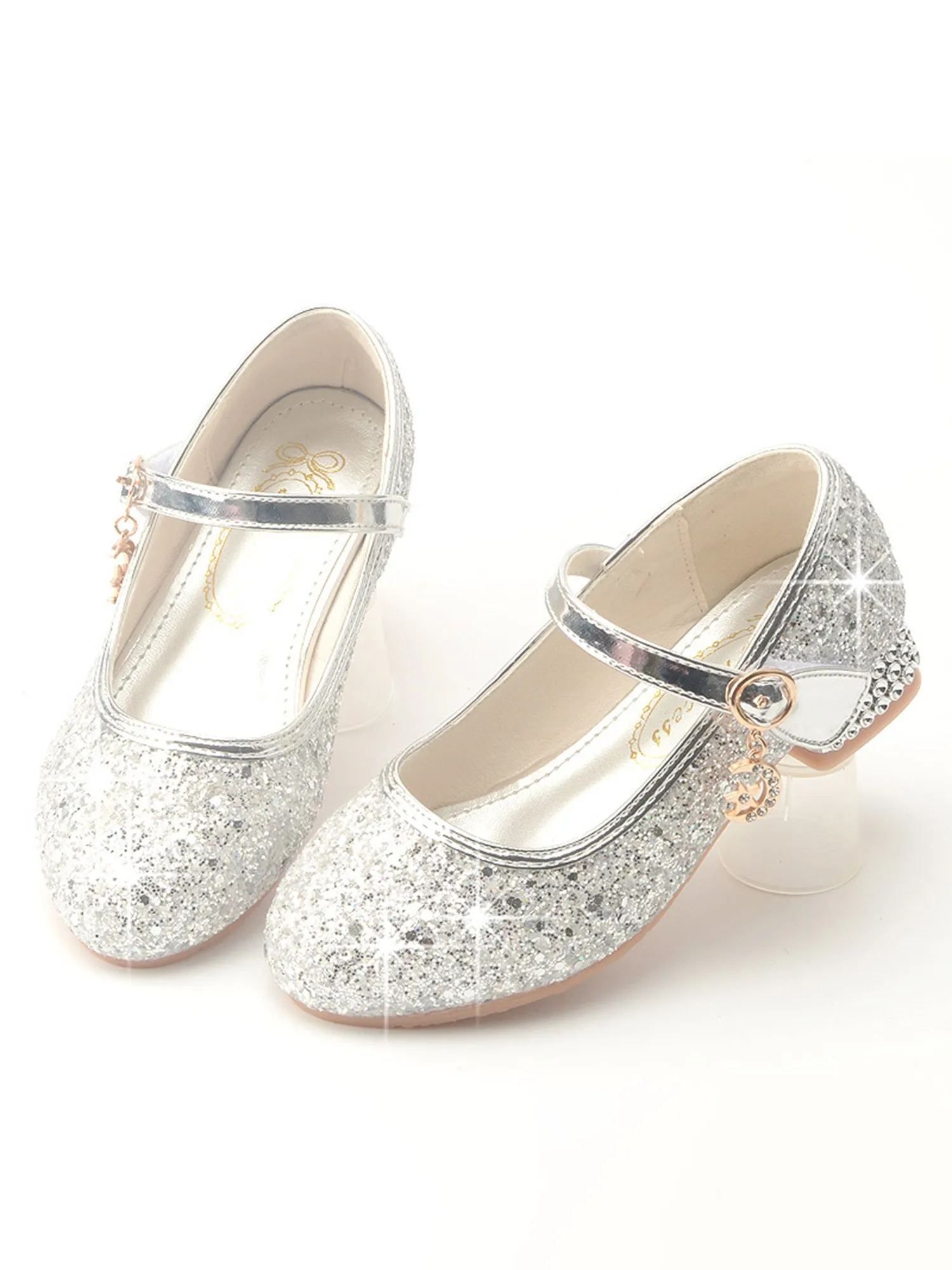 Glitter Ballerina Flats Slip-on Party Dress Shoes