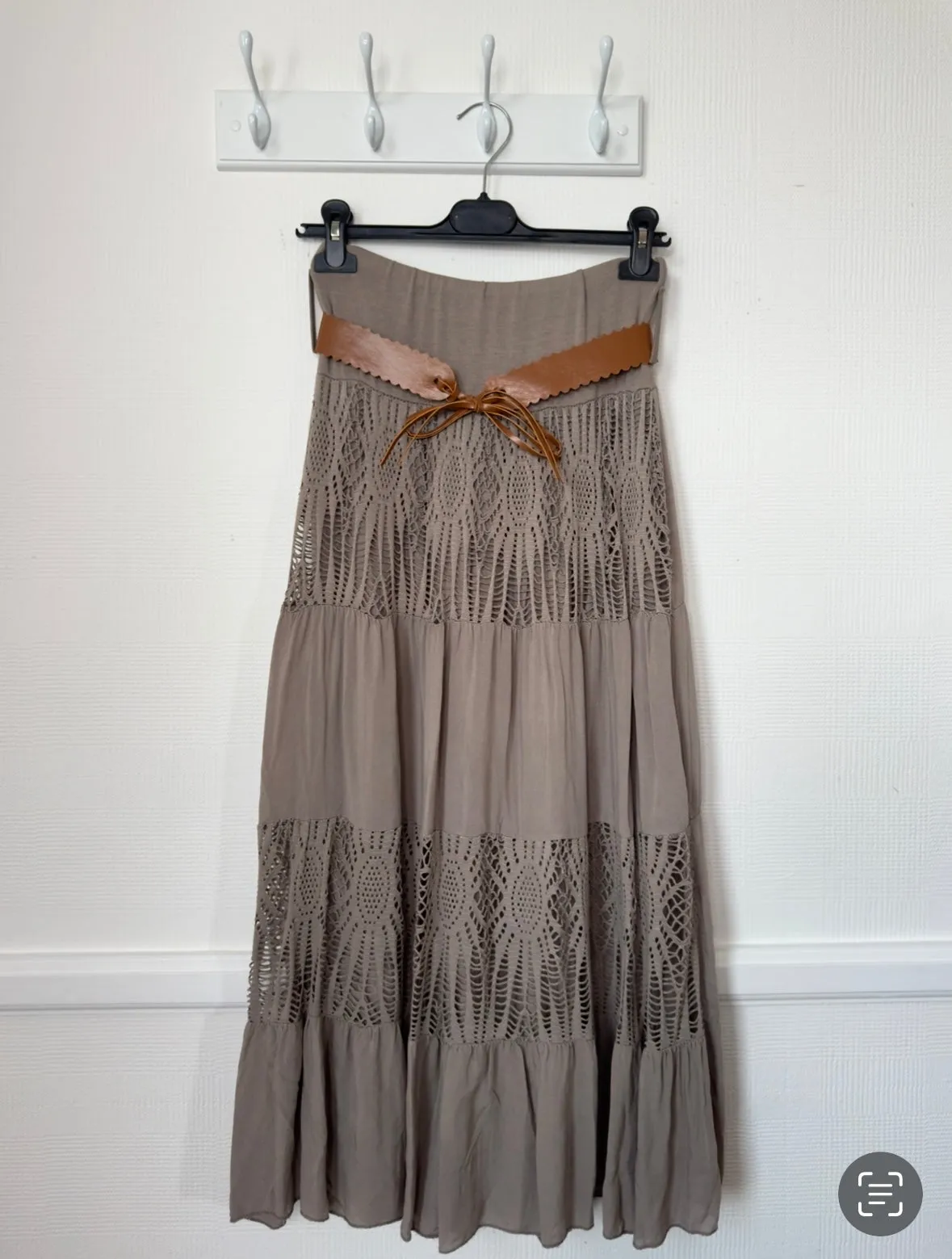 Goldie Lace Detail Maxi Skirt -