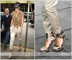 Gucci - Iman  Bronze Platform Pumps with Suede Heel and Ankle Straps - IT 38