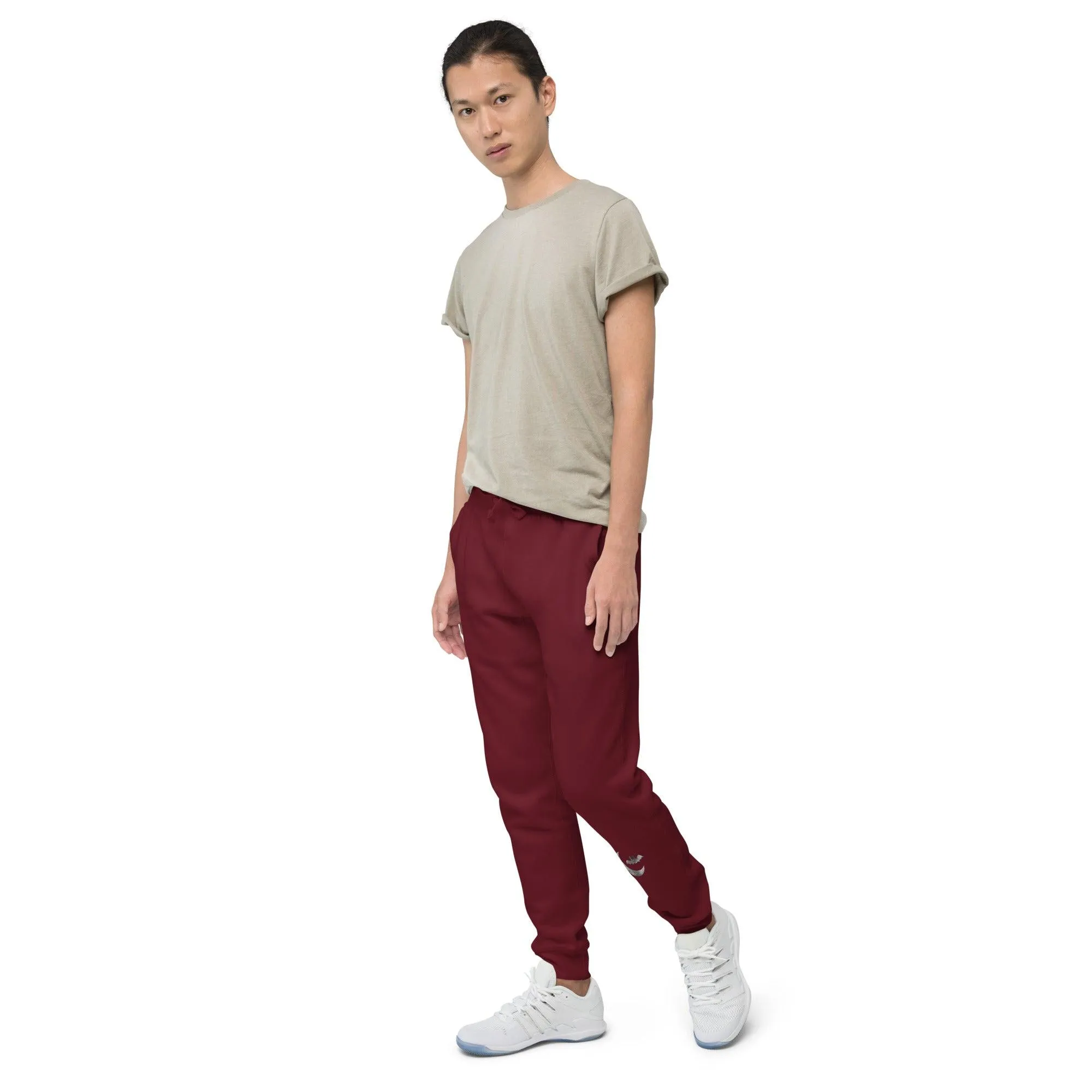 Halloween Cloudy Moon Bat Unisex fleece sweatpants / Bat Pants