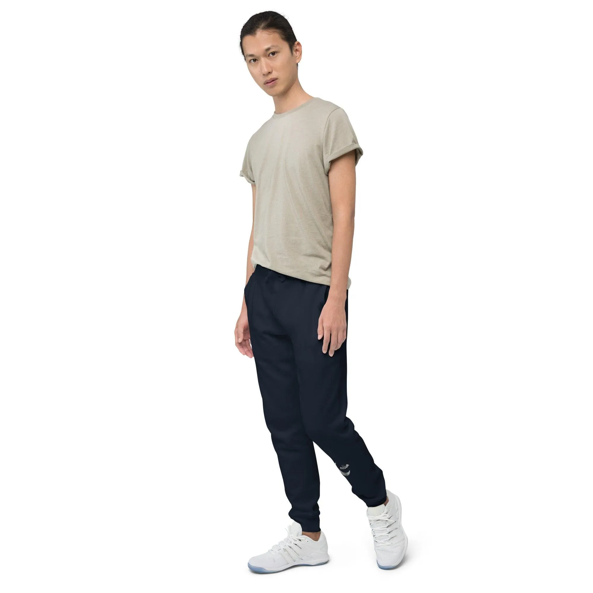 Halloween Cloudy Moon Bat Unisex fleece sweatpants / Bat Pants
