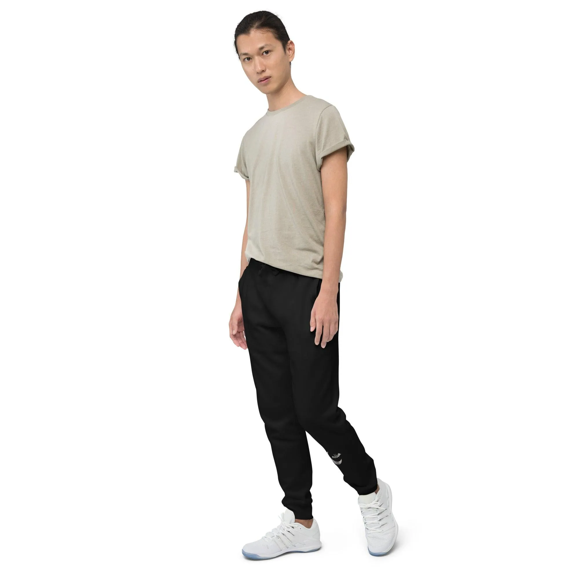 Halloween Cloudy Moon Bat Unisex fleece sweatpants / Bat Pants