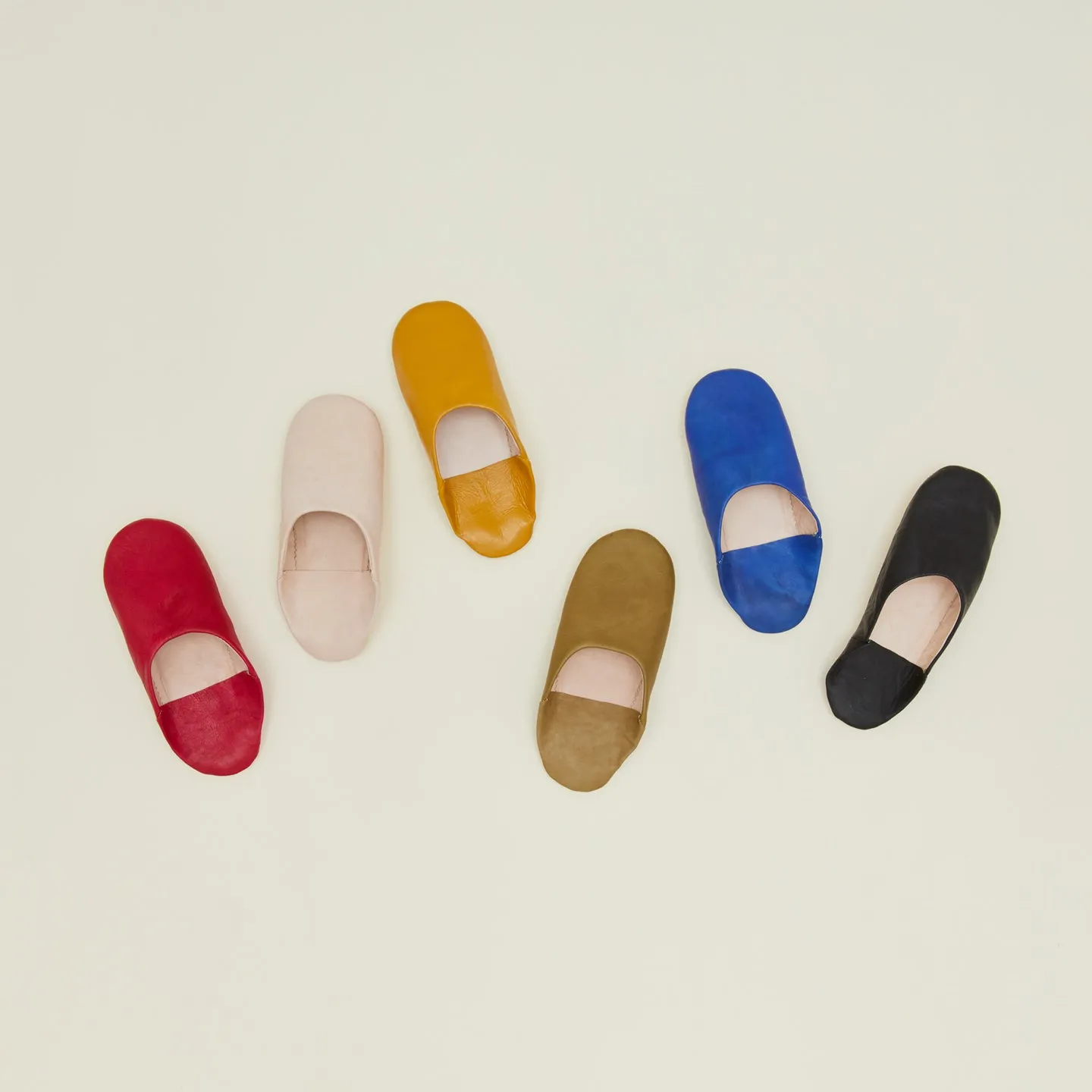 Handmade Leather Slippers - Black