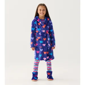 Hatley Blue Hearts Dressing Gown F24fhk225