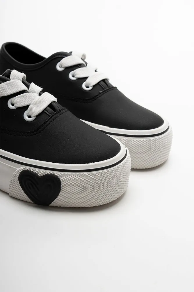 Heart Sneaker Black