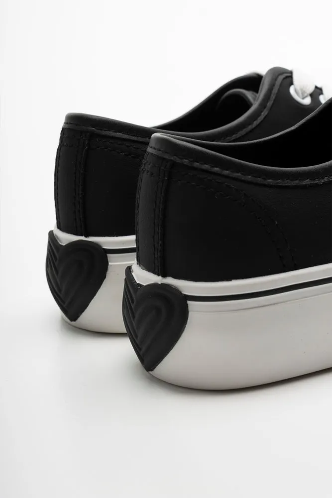 Heart Sneaker Black