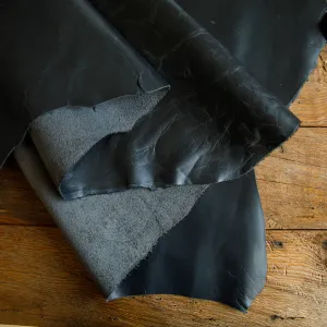 Hight Quality Black Crazy Horse Leather