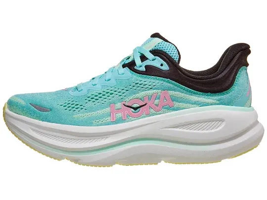 Hoka | Bondi 9 | Women's | Blue Spark/Mint Flourite