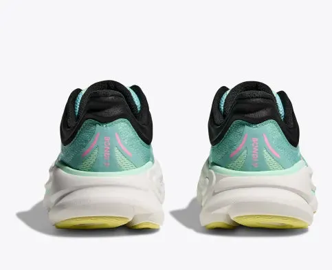 HOKA WOMENS BONDI 9 BLUE SPARK/ MINT FLUORITE