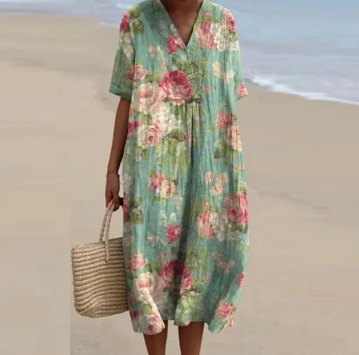 Imani - Vintage Art Print Dress