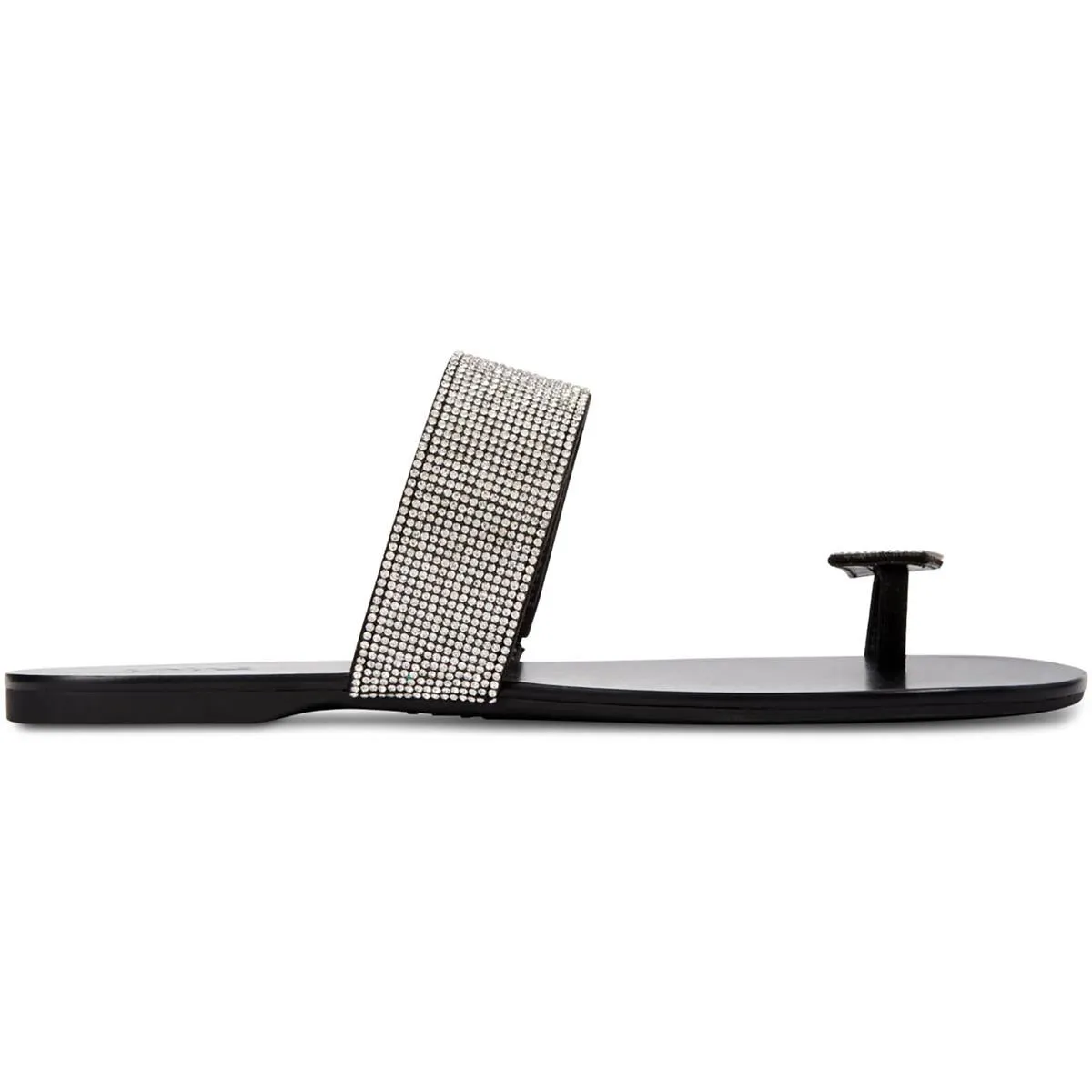INC Womens Gavena Faux Leather Slide Sandals