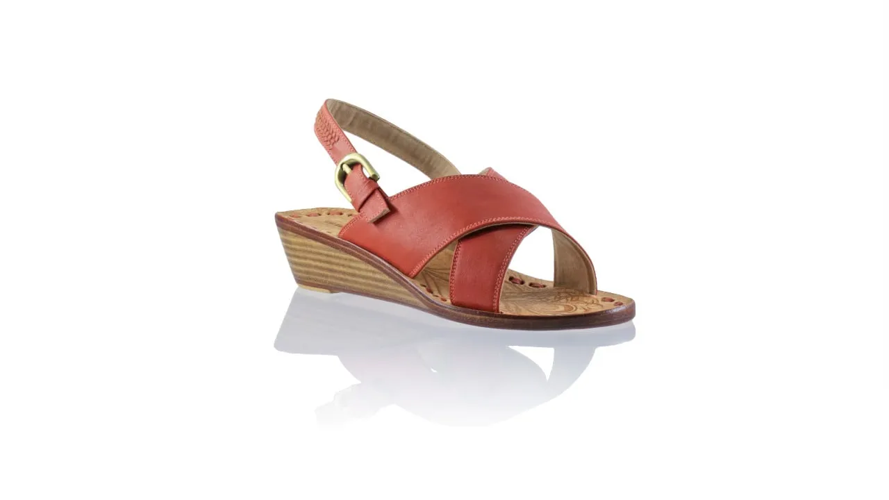 Ines Strap 35mm Wedge - Burnt Orange