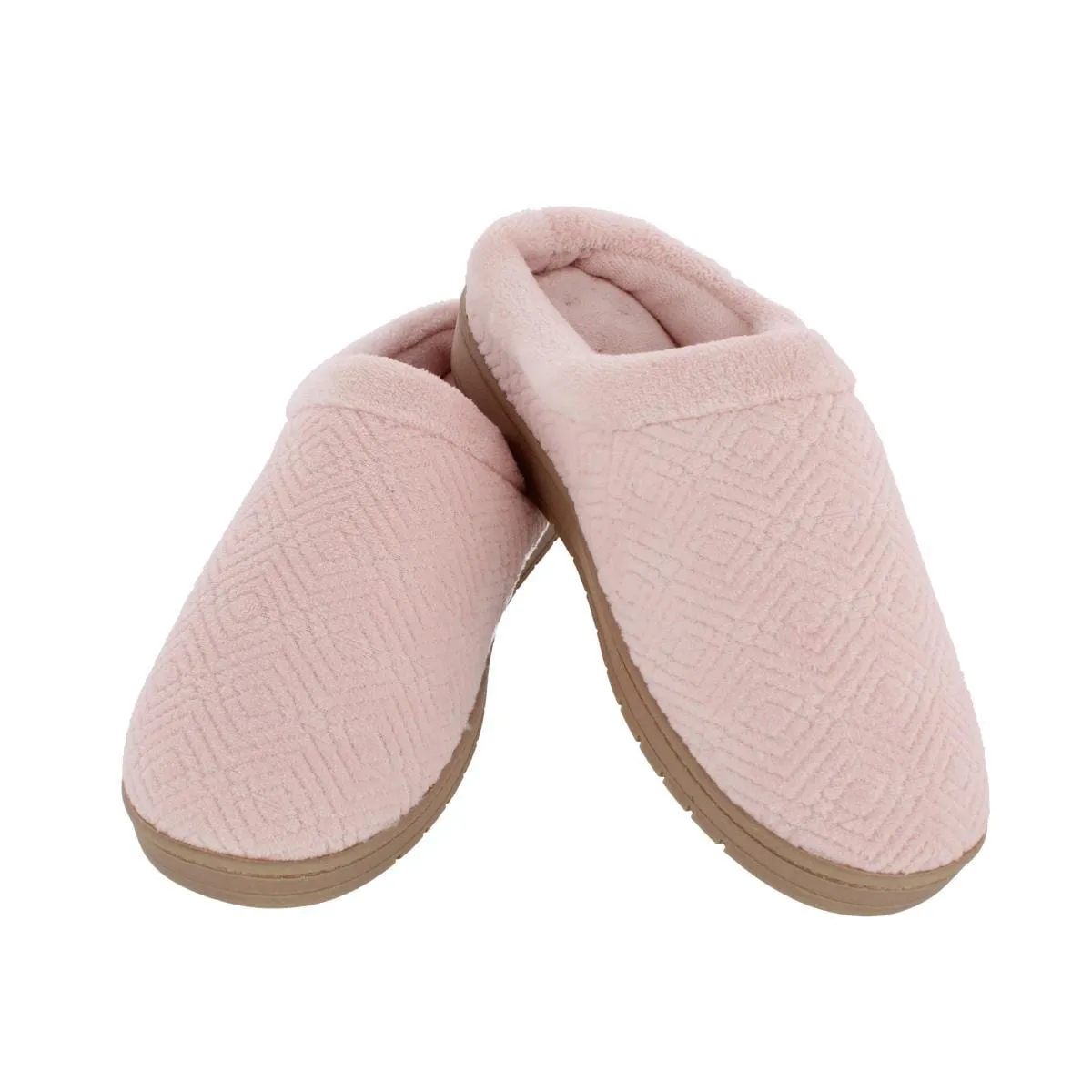 Isotoner Women's Sculpted Microterry Hoodback Clog Slippers