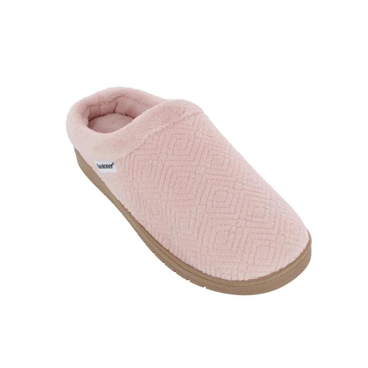 Isotoner Women's Sculpted Microterry Hoodback Clog Slippers