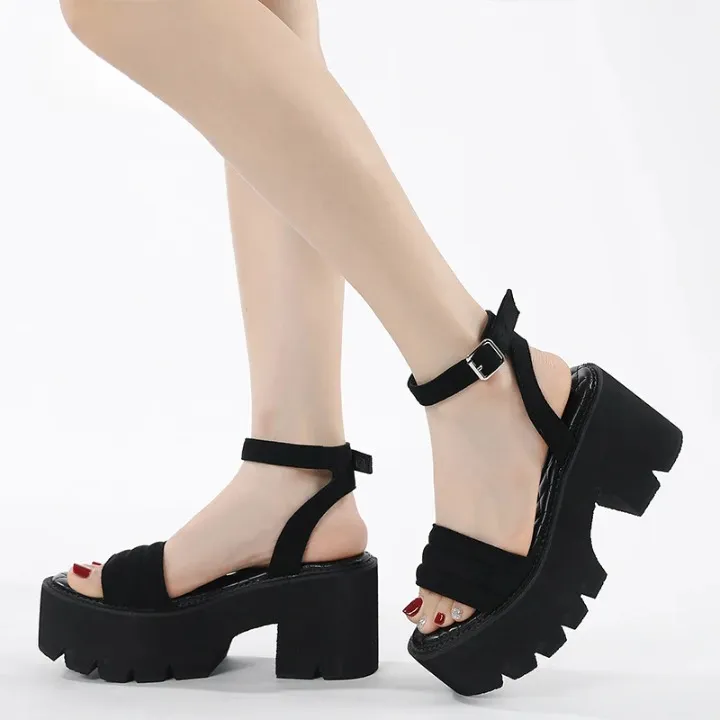 Joskaa 2024 New Chunky Strap Sandals