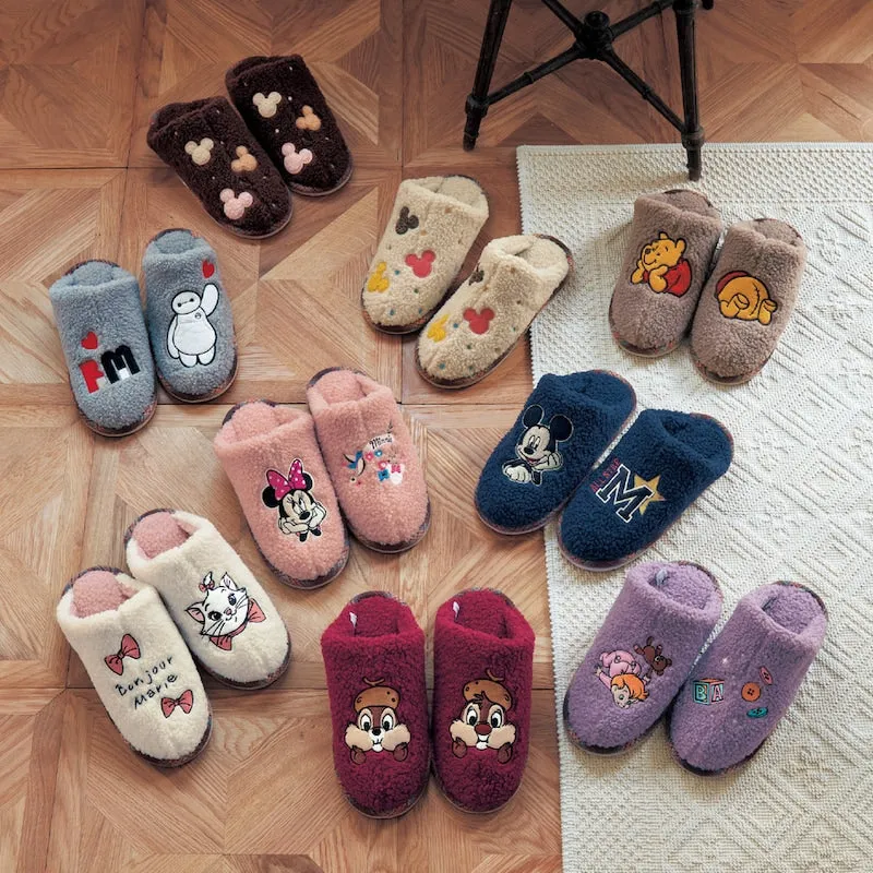 JP x BM - Winnie the Pooh Fluffy Boa Slippers for Adults