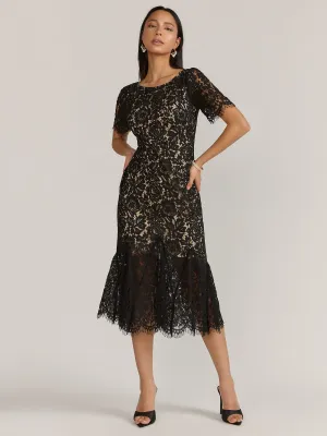 Just Me Mermaid Godet Hem Dress - Brands We Love