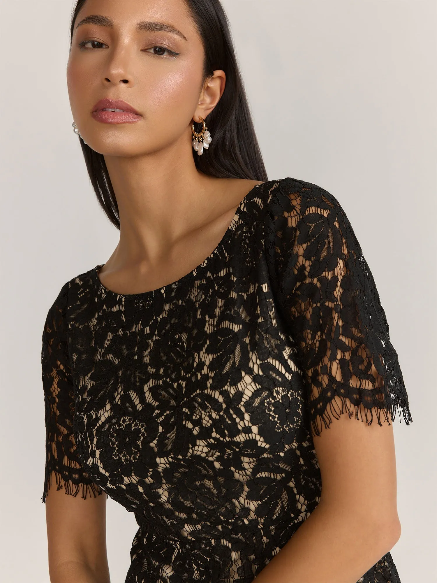Just Me Mermaid Godet Hem Dress - Brands We Love