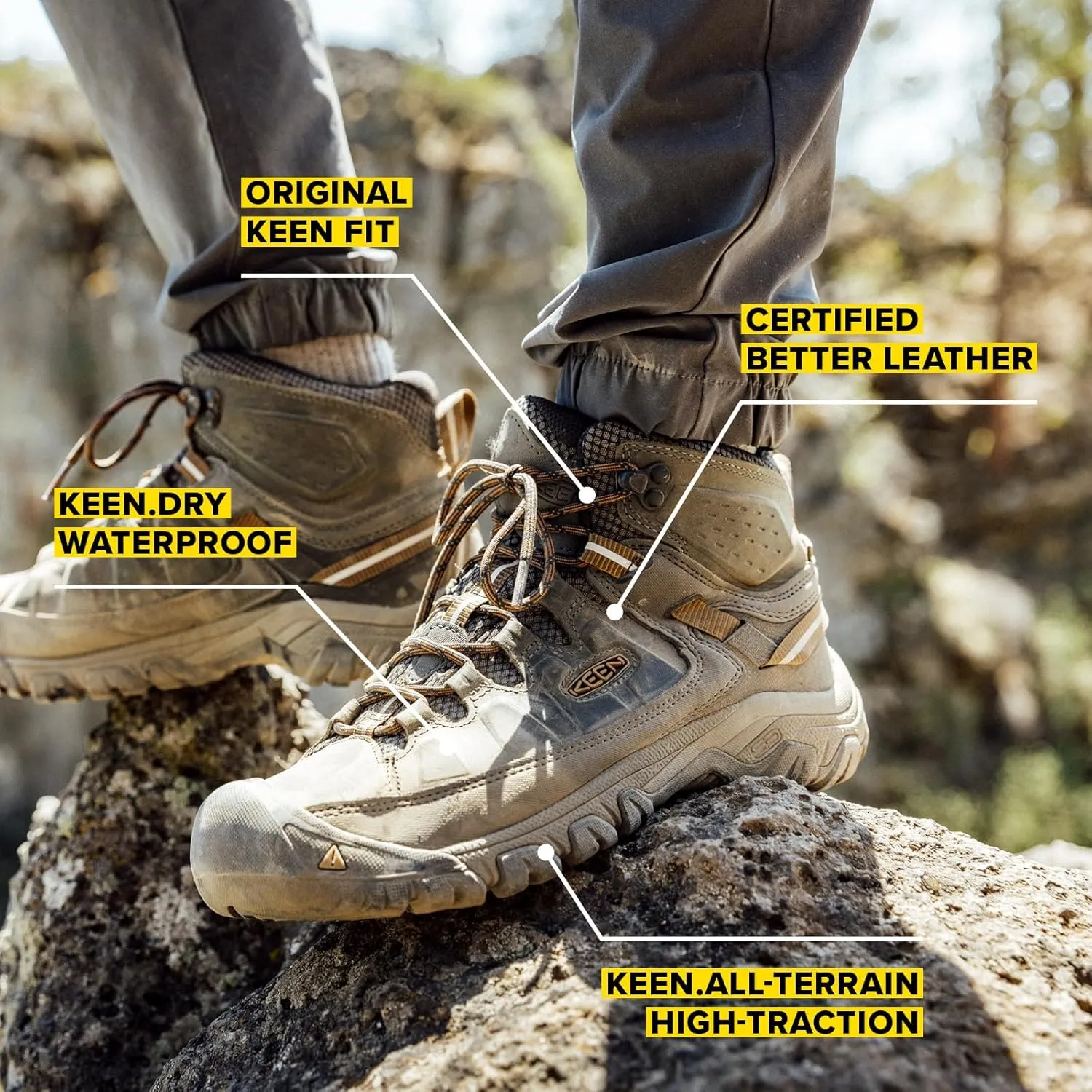 KEEN Men's, Targhee III Waterproof Mid Hiking Boots