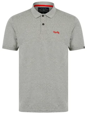 Kieran Grindle Cotton Blend Jersey Polo Shirt in Light Grey - Tokyo Laundry