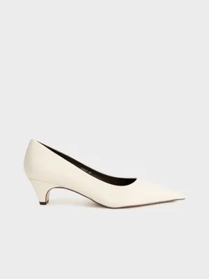 Leather pumps