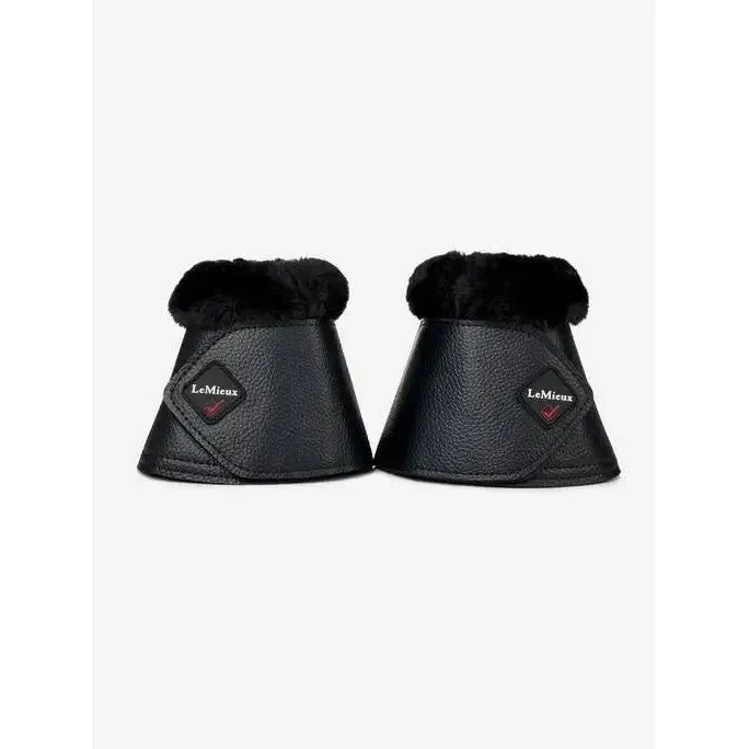 LeMieux Fleece WrapRound Over Reach Boots Black