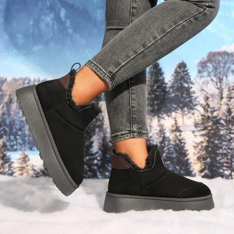 Low-top Warm Fur Super Mini Non-slip Short Outdoor Snow Boot