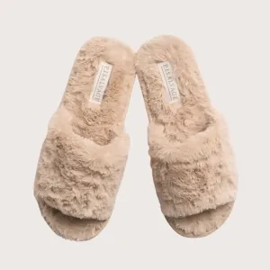 Luxe Plush Slippers (Champagne)