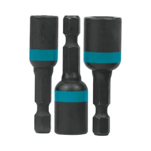 Makita A-97265 3 Piece 45mm ImpactX HEX Magnetic Nut Driver Set