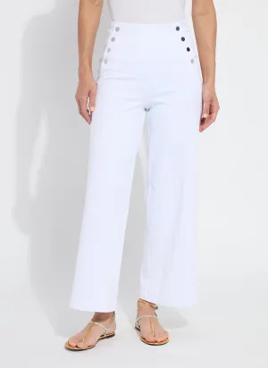 Mallory Wide Leg  - White