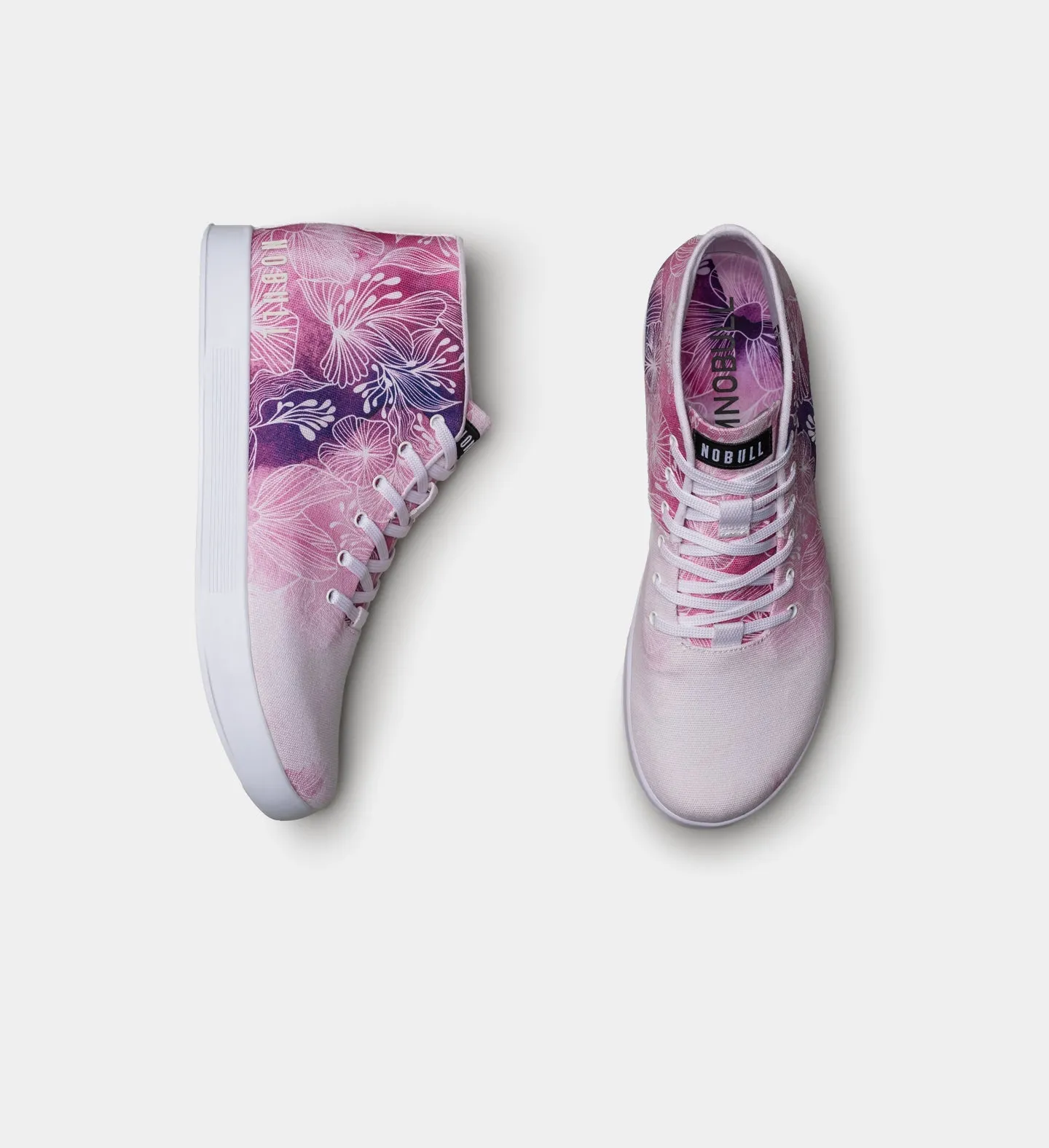 Men's Floral Mid Canvas Trainer
