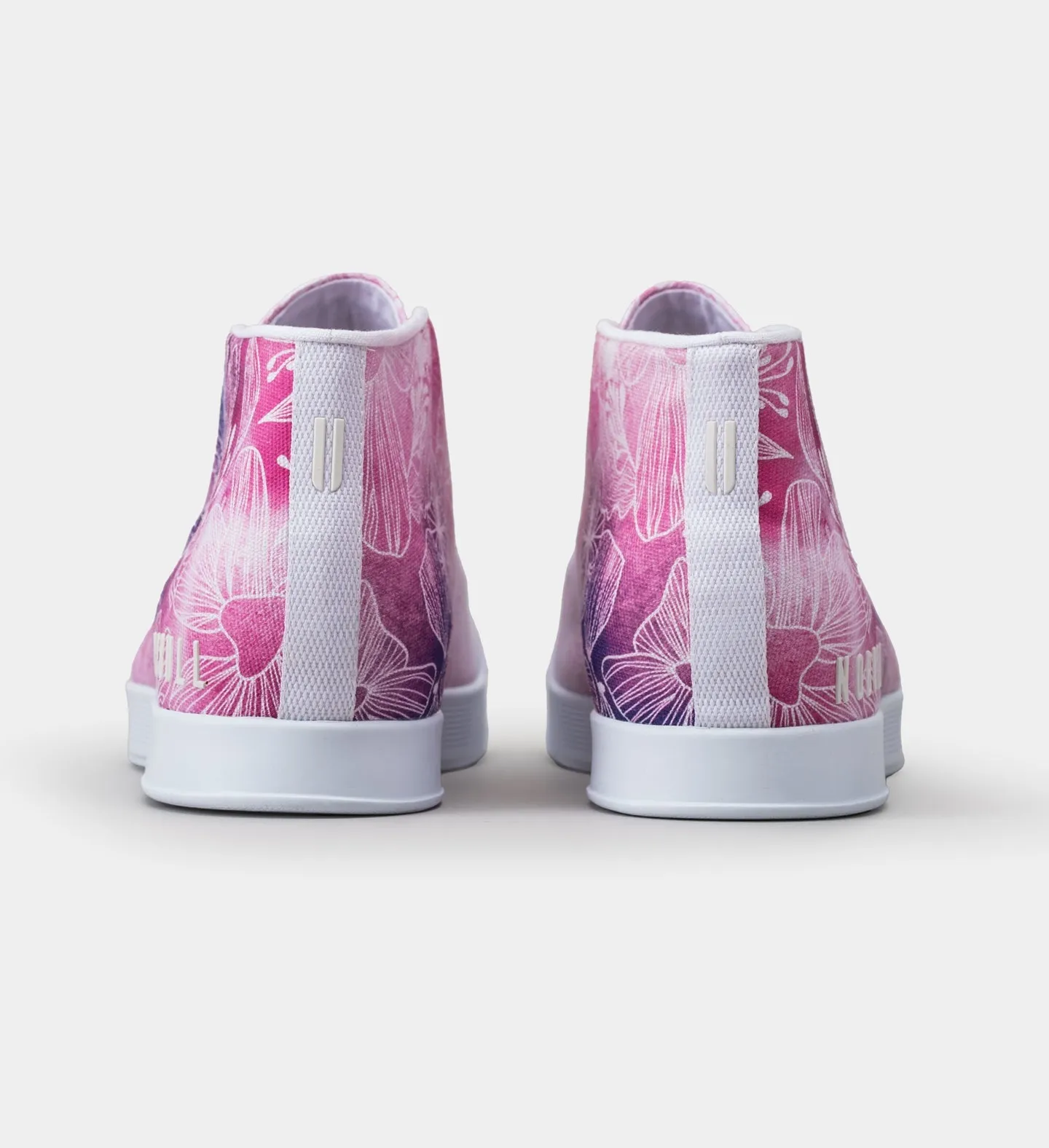 Men's Floral Mid Canvas Trainer