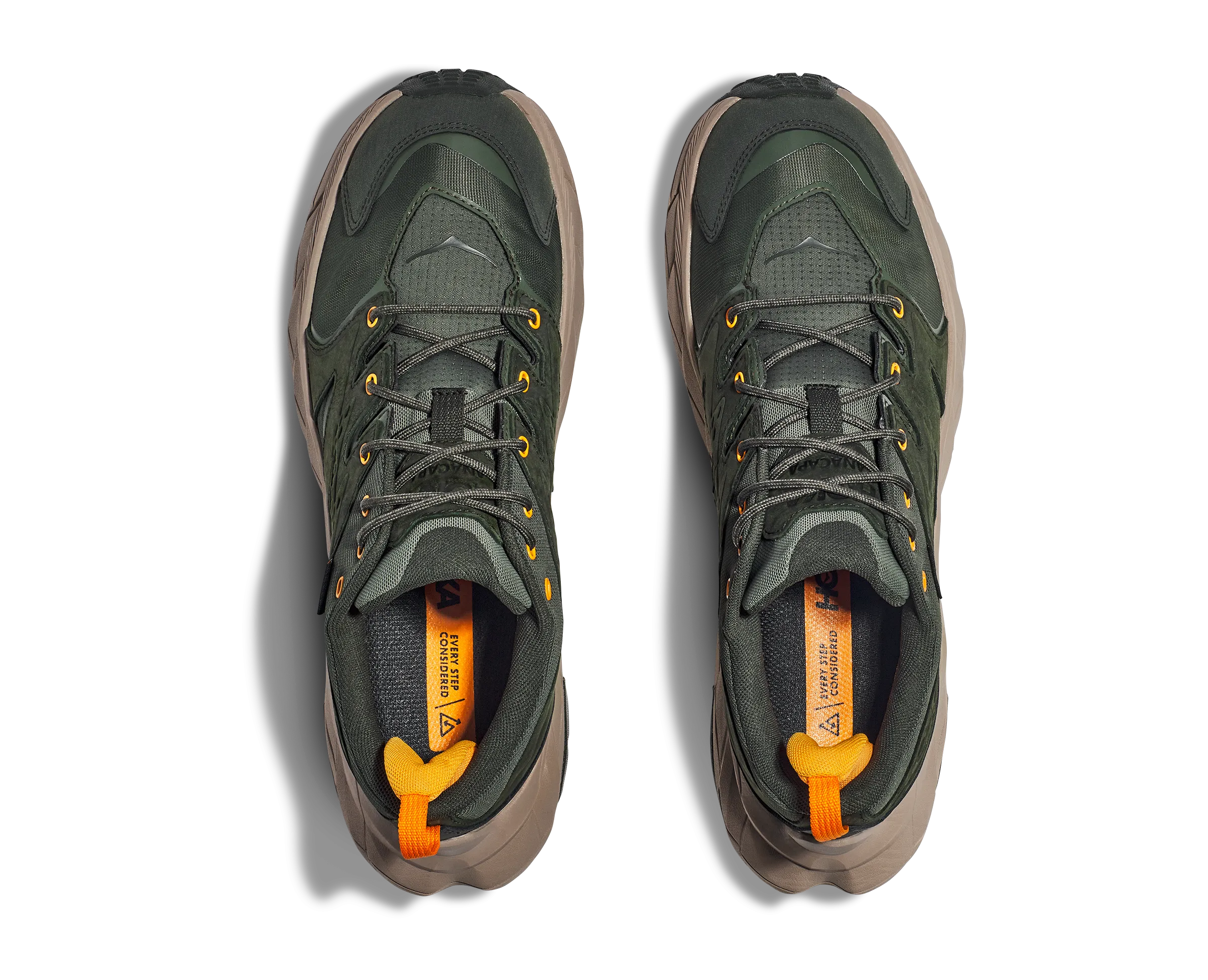 Men's Hoka Anacapa Low GTX Color: Duffel Bag/Radiant Yellow